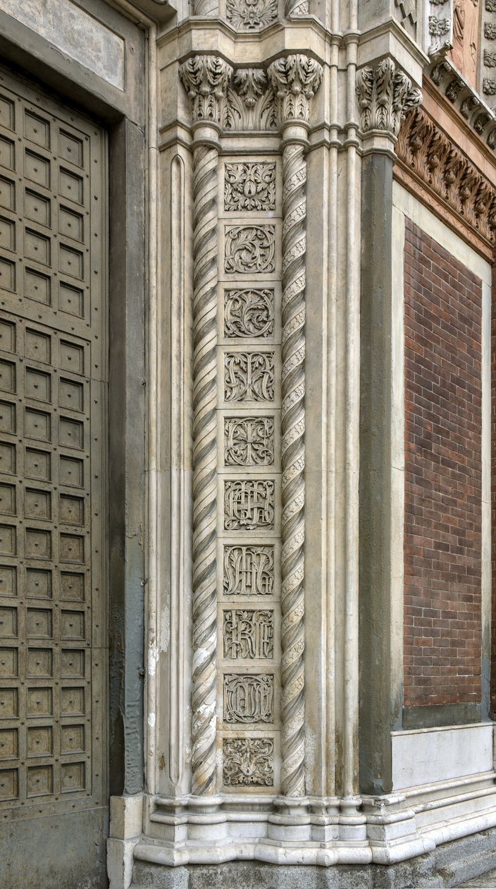 Portal Fassade, Chiesa Santa Maria del Carmine, Mailand, Italien von Unbekannt Unbekannt