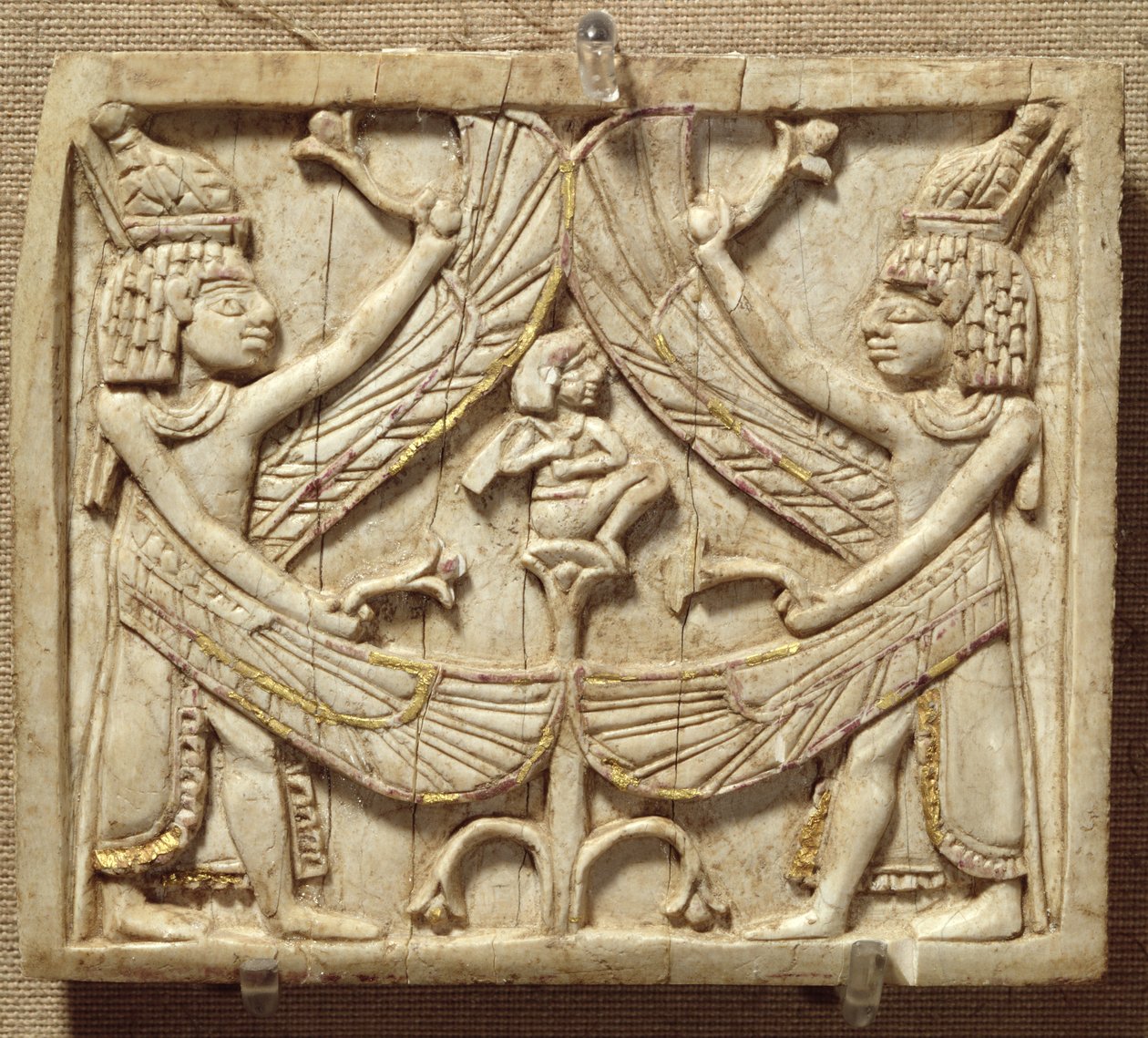 Geflügelte Genien, Assyrische Periode, um 750 v. Chr. von Unbekannt Unbekannt