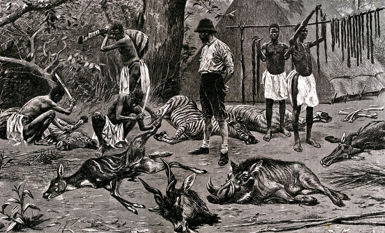Ein großer Jagdtag! 1900 von Unbekannter Künstler