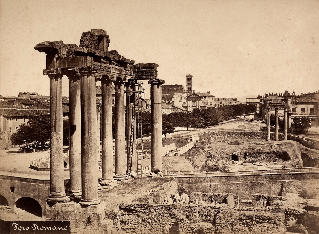 Ein Blick auf das Forum Romanum von Unbekannter Künstler