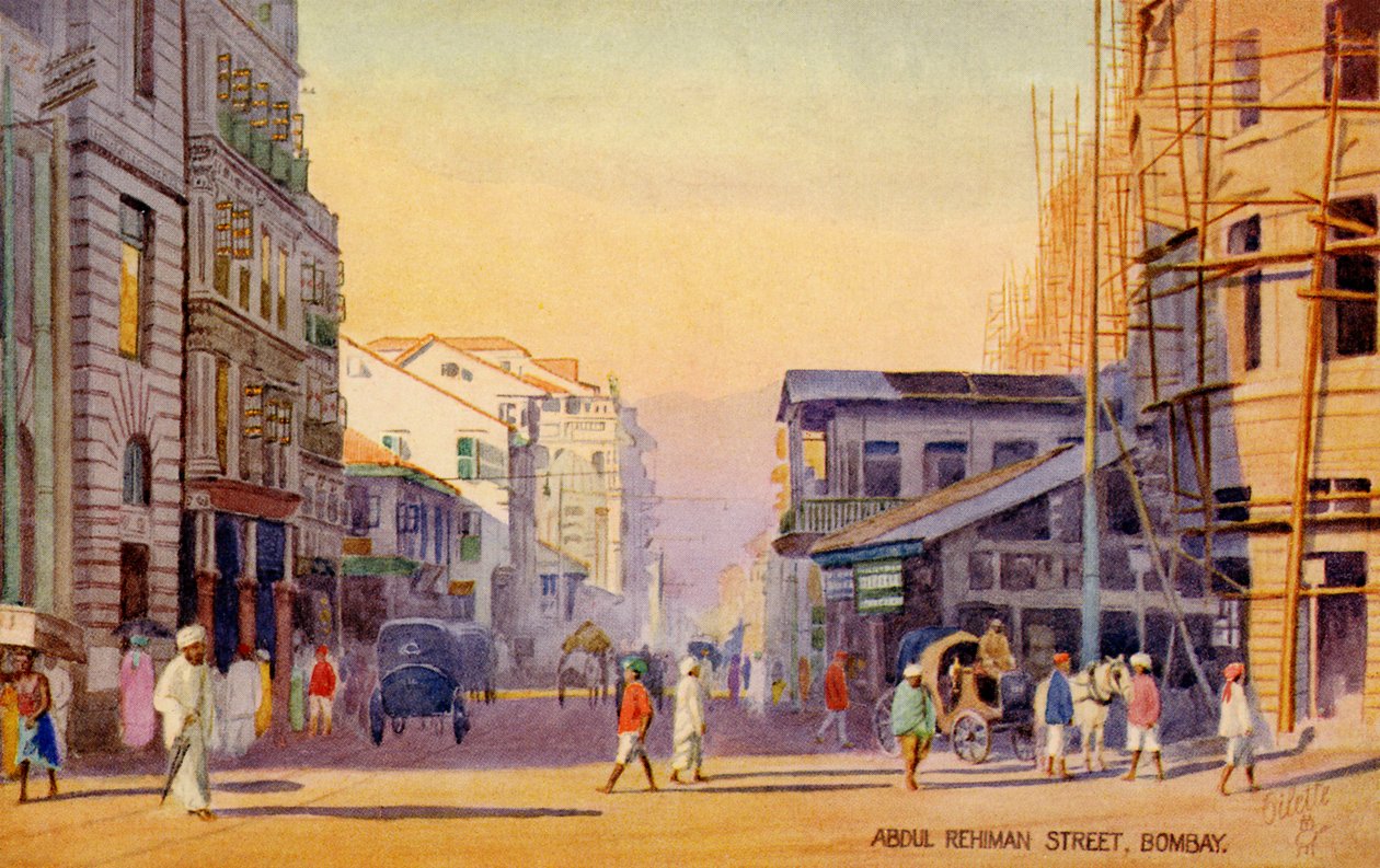 Abdul Rehman Straße, Mumbai (Bombay) von Unbekannter Künstler
