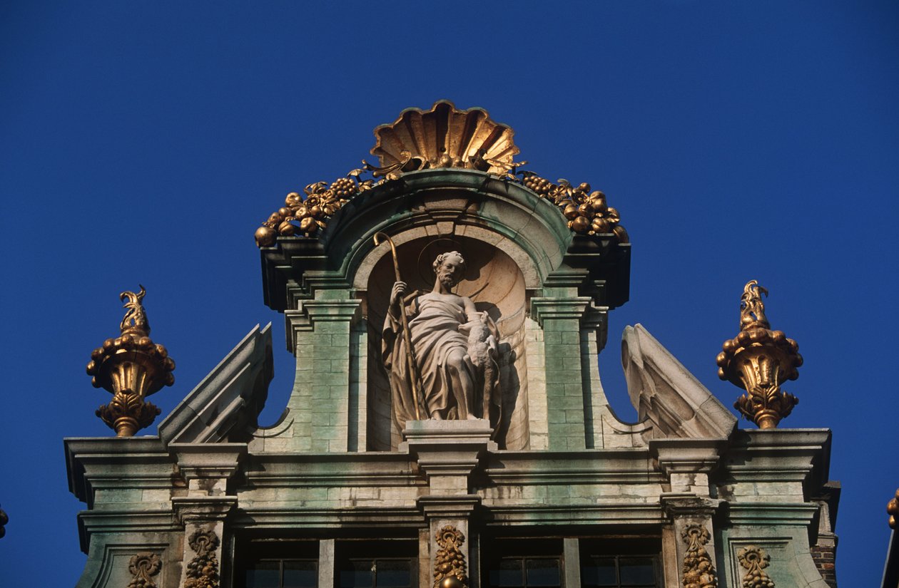 Belgien, Brüssel, Grand Place, architektonisches Detail von Benjamin Baud