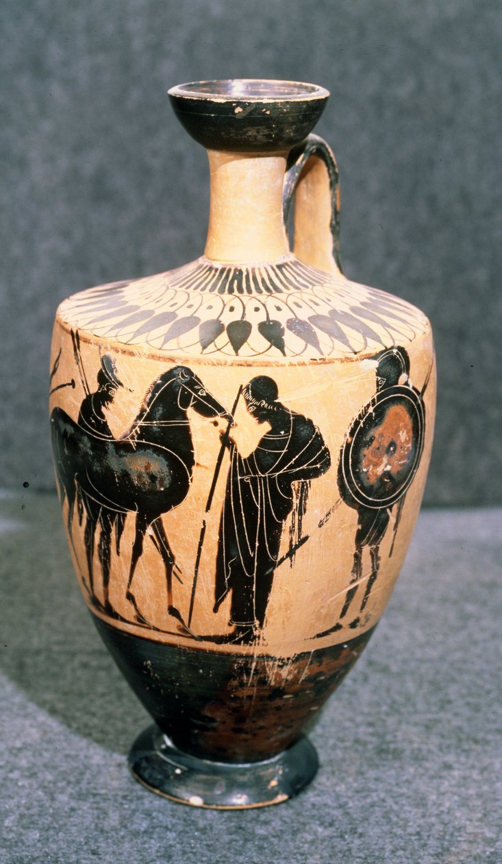 Schwarzfigurige attische Vase, 5. Jahrhundert v. Chr. von Unbekannt