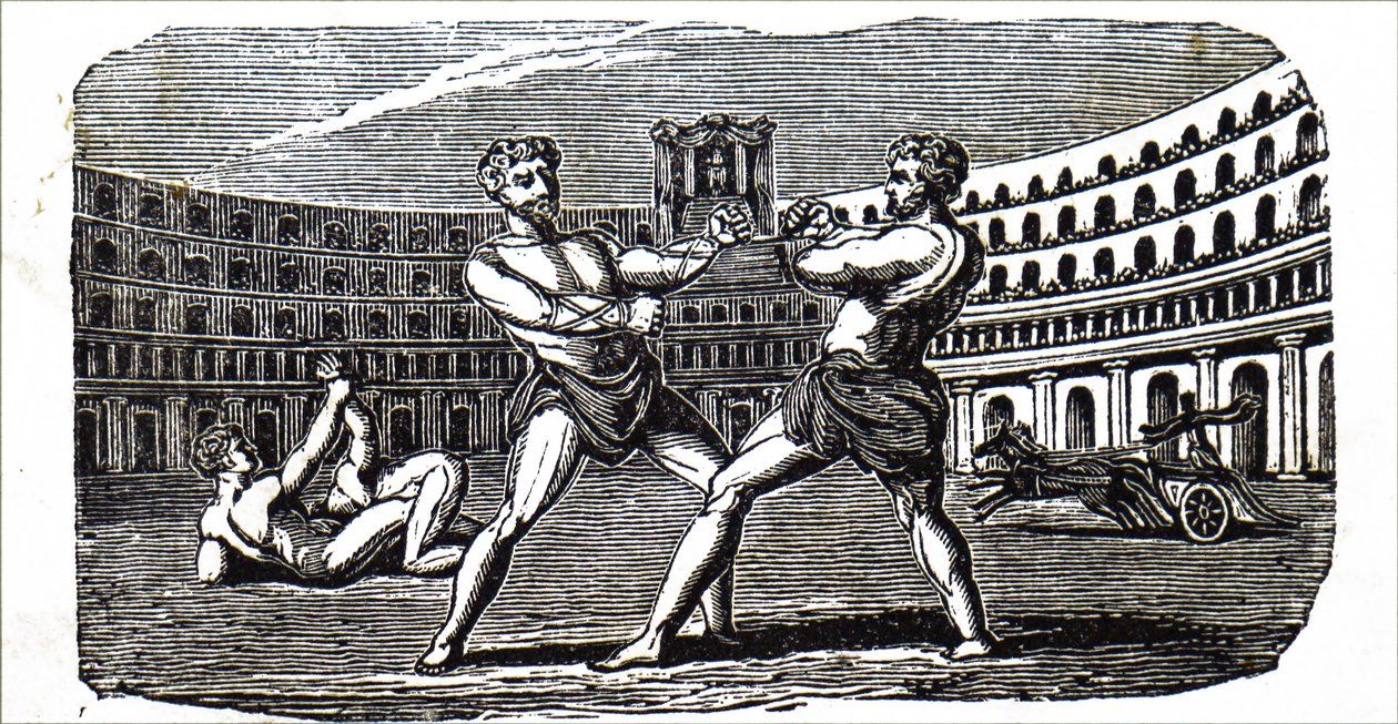 Boxer im Kolosseum im antiken Rom von Unbekannt