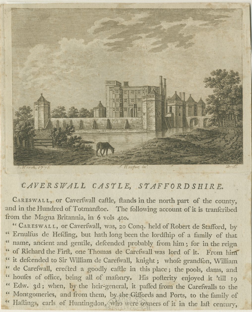 Caverswall Schloss von Unbekannt