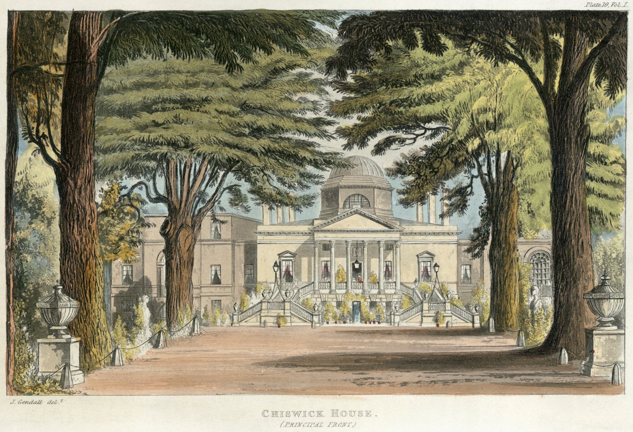 Chiswick House (Gravur) von Unbekannter Künstler