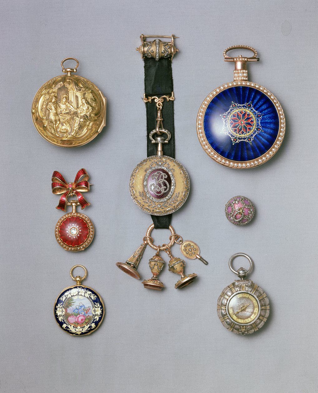 Sammlung von Fabergé Taschenuhren von Unbekannt