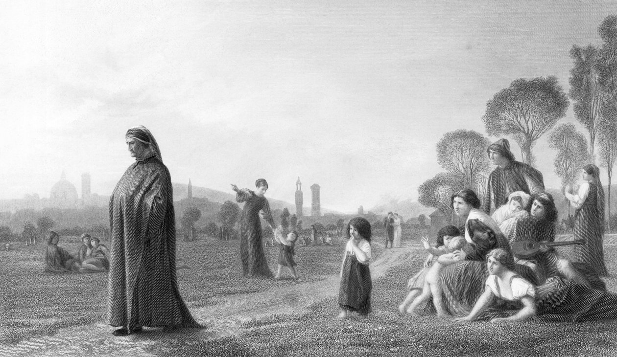 Dante in Florenz von Unbekannt