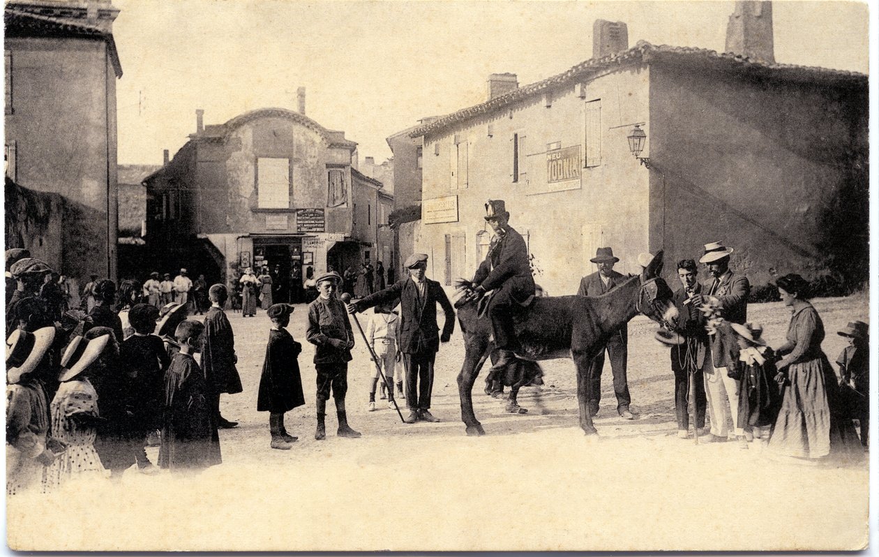 Eselsturm um 1900, Carcassonne (Postkarte) von Unbekannter Künstler