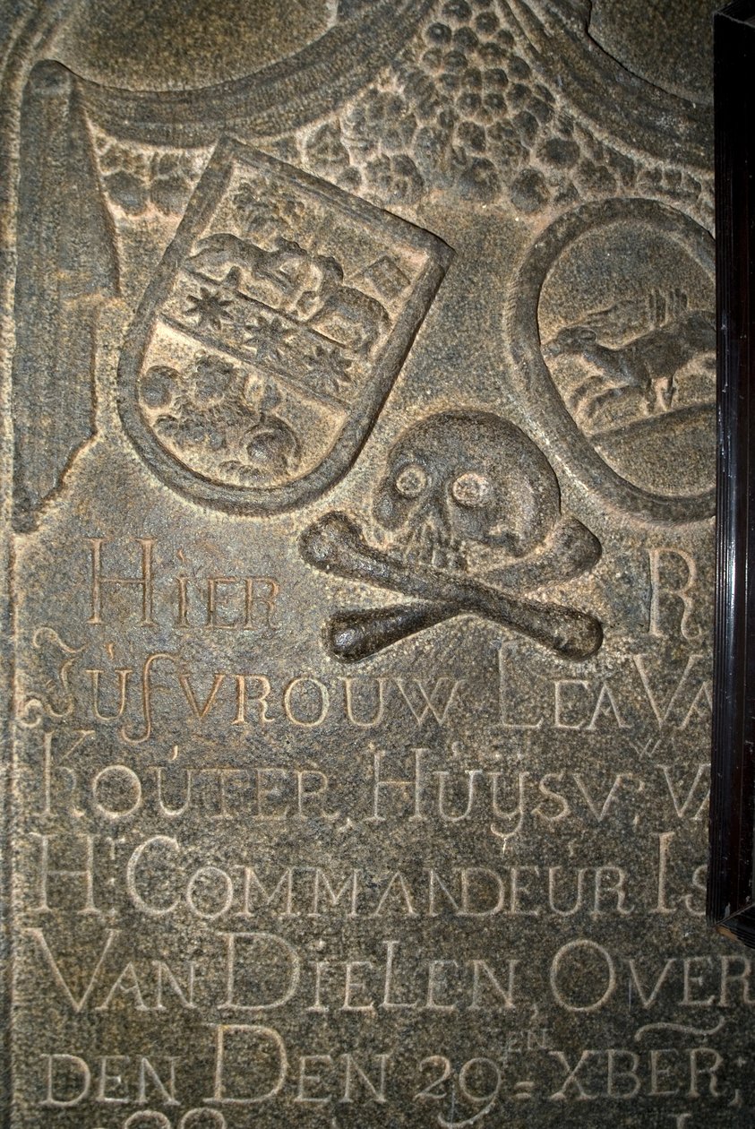 Niederländischer Grabstein in der St. Franziskus Kirche (Foto) von Unbekannt