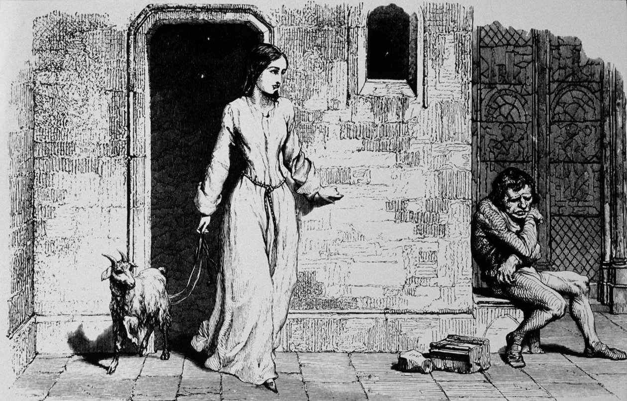 Esmeralda und Quasimodo von Unbekannter Künstler