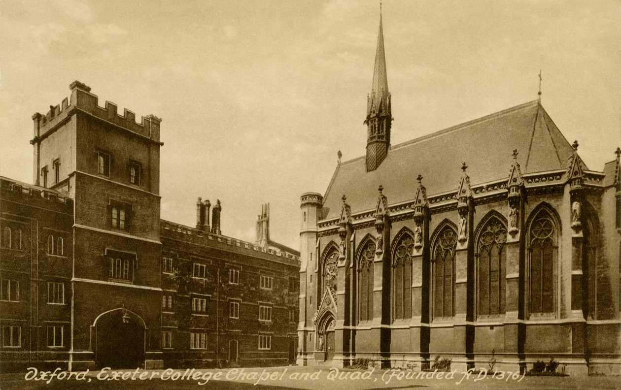 Exeter College, Oxford von Unbekannter Künstler