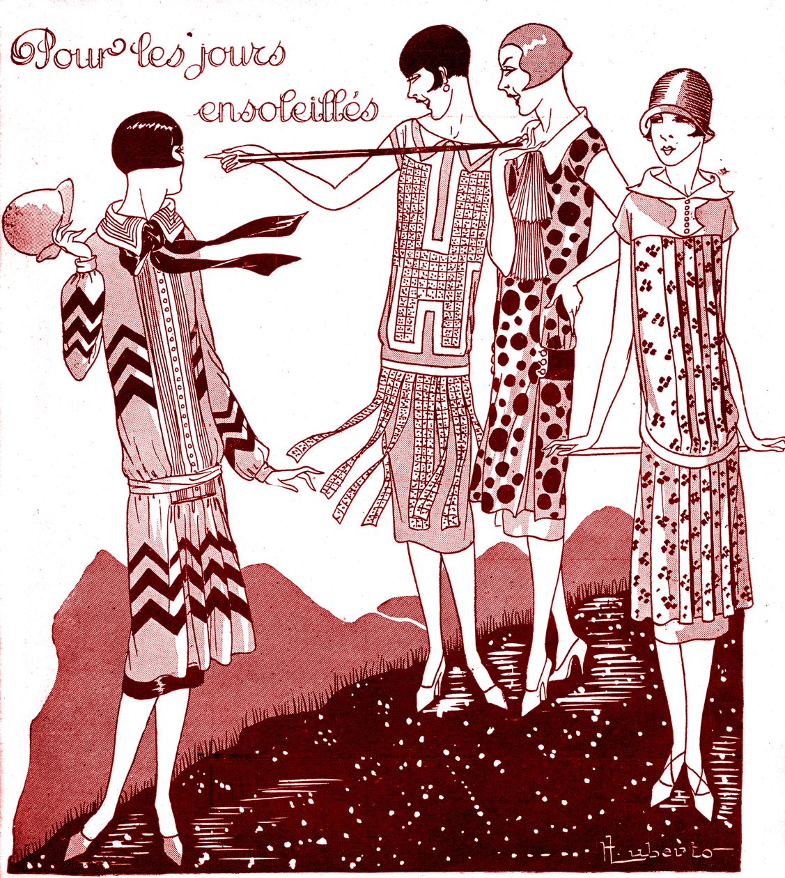 Mode: Tageskleider im Mai 1925 von Unbekannter Künstler