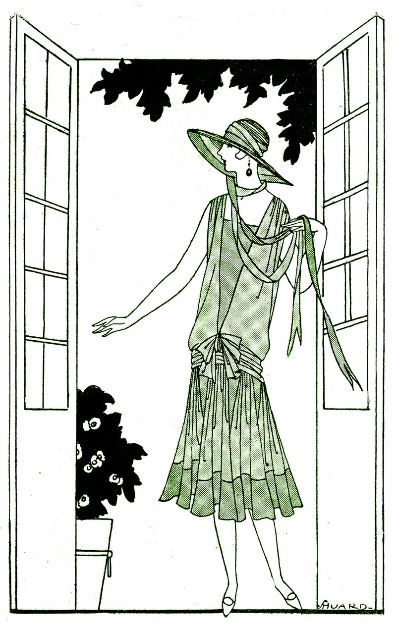 Mode: Kleid im Mai 1925 von Unbekannter Künstler