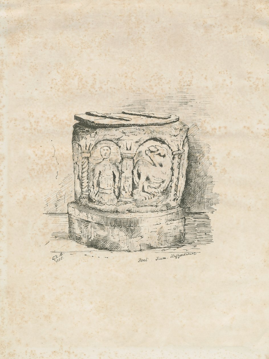 Taufbecken in der Ilam Kirche von Unbekannt
