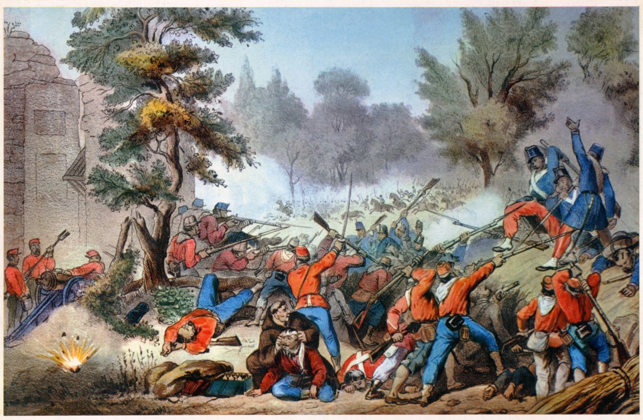 Garibaldini in Sessa Kampf 1860 von Unbekannter Künstler