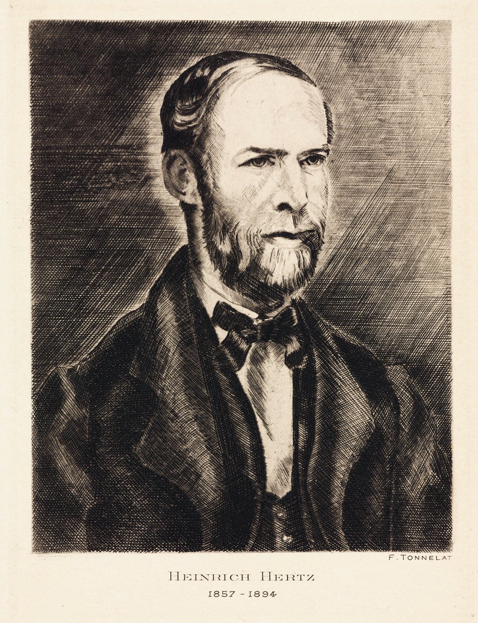 Heinrich Hertz, deutscher Physiker, Ende 19. Jahrhundert von Unbekannt