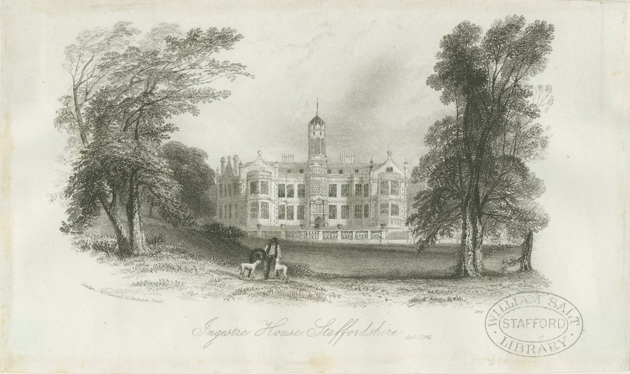 Ingestre Hall von Unbekannt