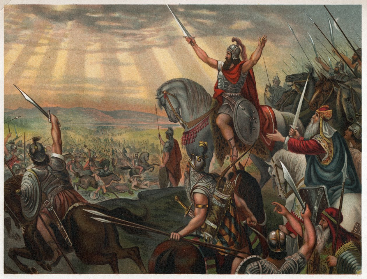 Josua (Lithographie, ca. 1880) von Unbekannter Künstler