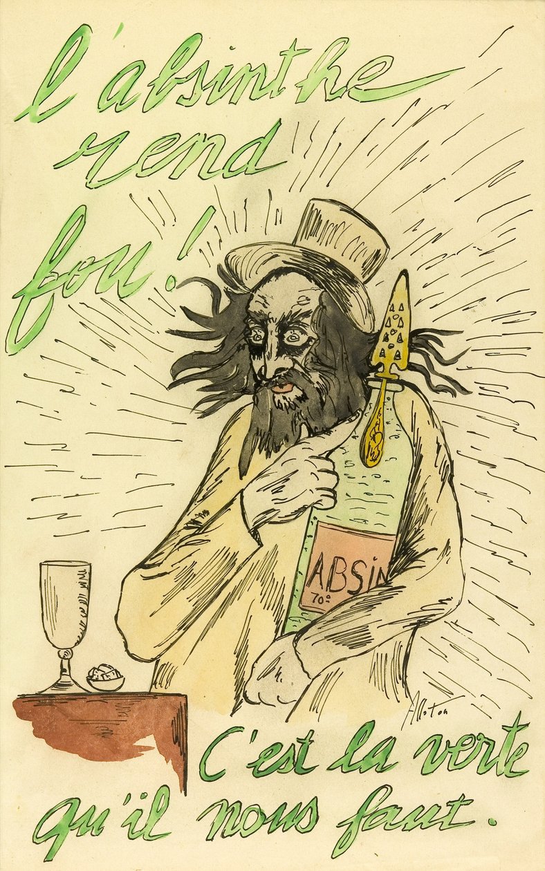 Der Absinth macht verrückt! von Unbekannter Künstler