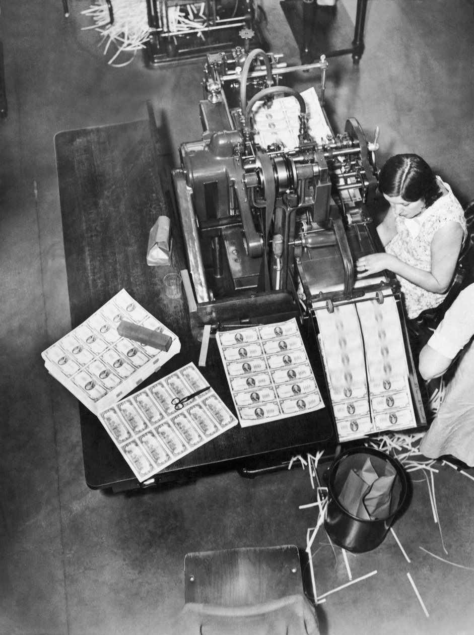 Rechnungen machen, Washington, D.C., ca. 1929 von Unbekannt