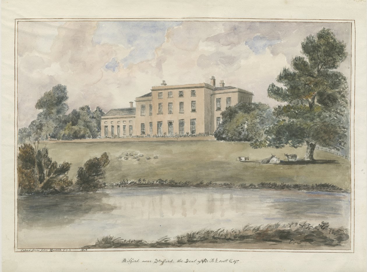 Milford House: Aquarell, 1848 von Unbekannt