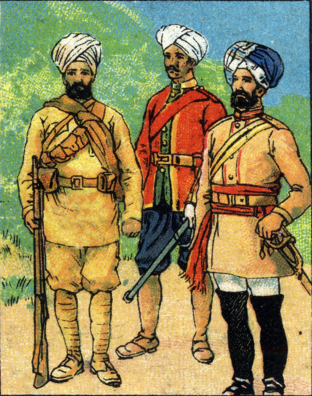 Militäruniformen der indischen Armee von Unbekannt