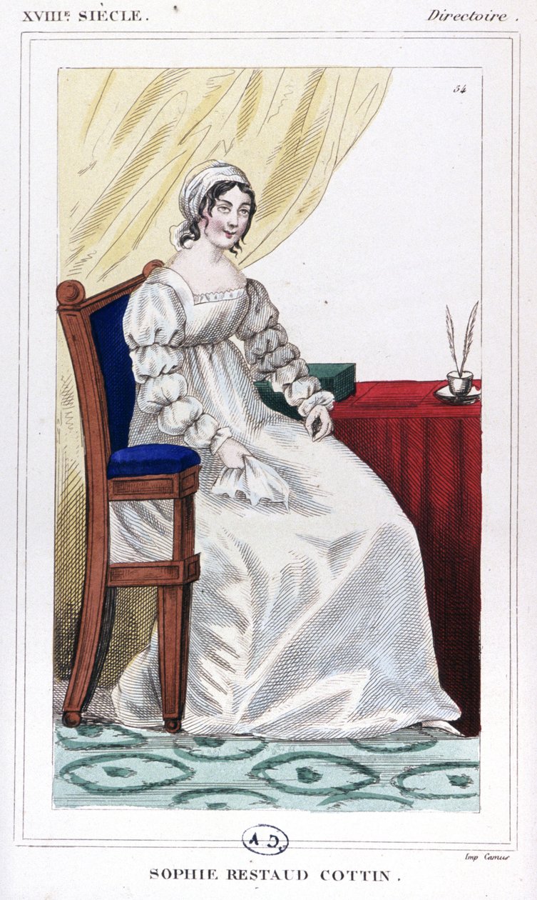 Frau Cottin, ca. 1810 (Gravur) von Unbekannter Künstler