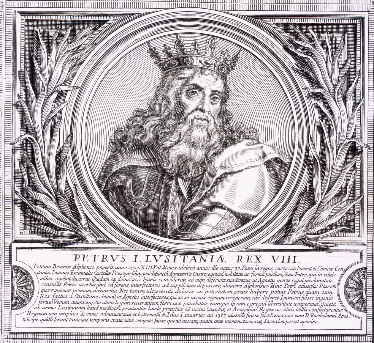 Pedro I. von Portugal (Lithografie) von Unbekannt
