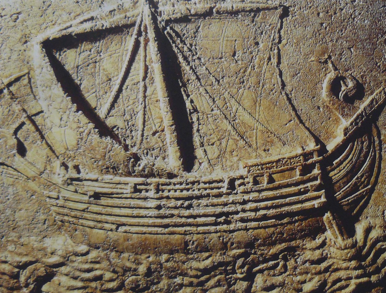 Phönizisches Handelsschiff, ca. 1. Jahrhundert n. Chr. von Unbekannt