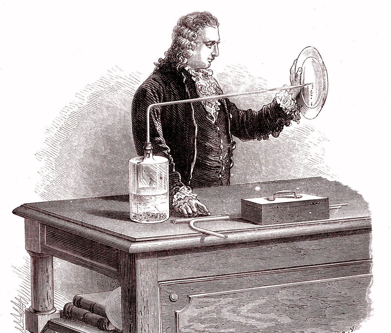 Pierre Joseph MACQUER macht ein Experiment von Unbekannter Künstler
