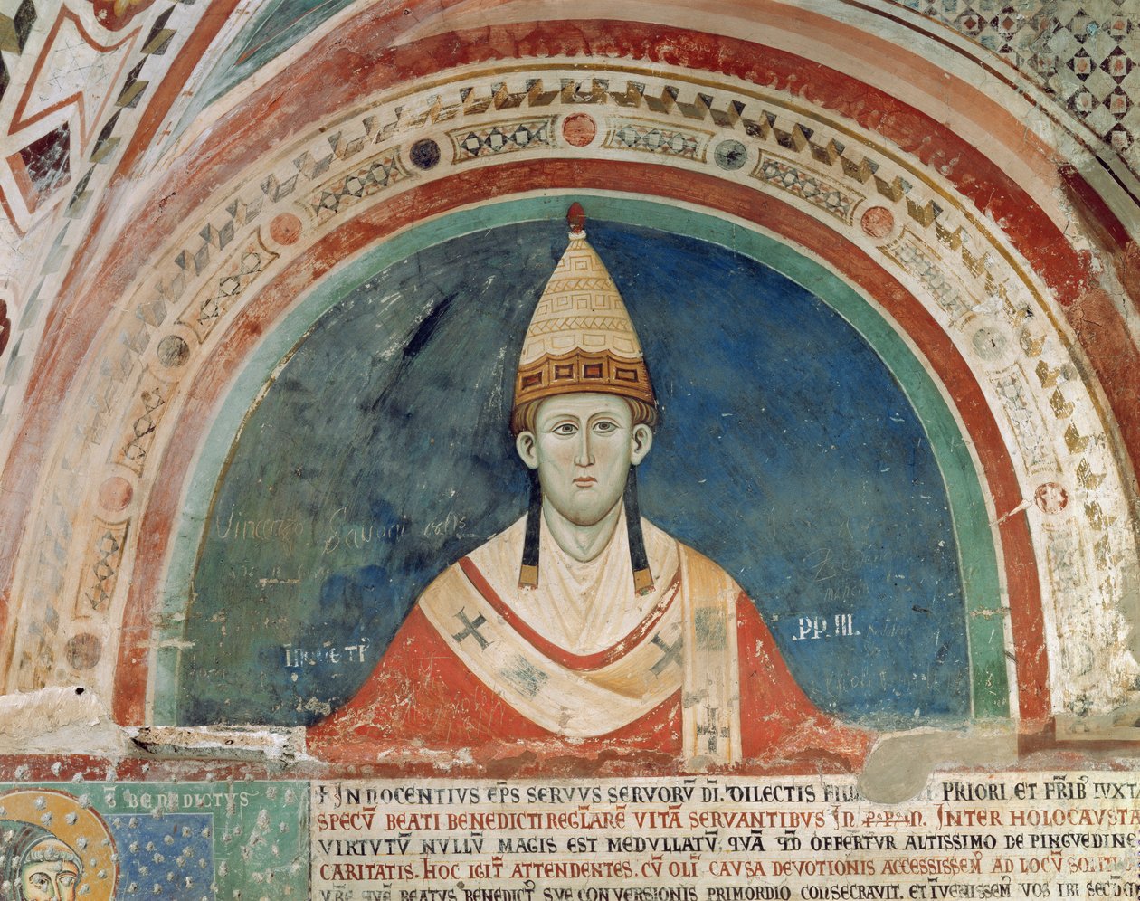 Papst Innozenz III (1160-1216) von Unbekannt