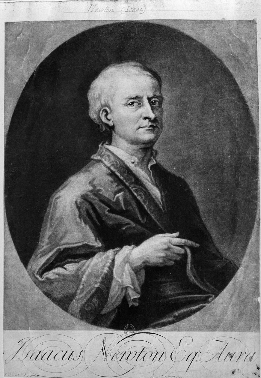 Porträt von Isaac Newton (1642-1727) von William M. Timlin