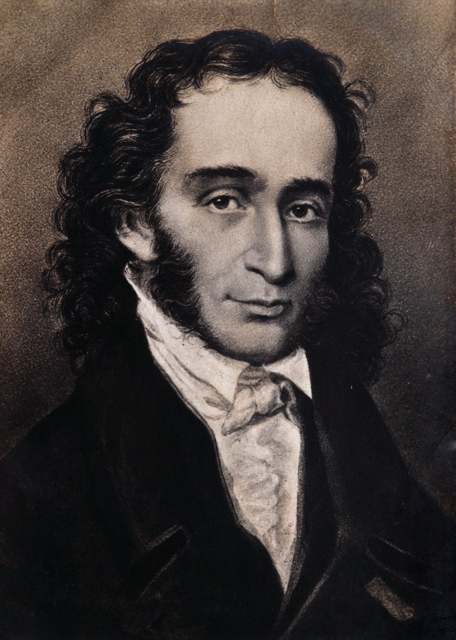 Porträt von Niccolo Paganini von Unbekannter Künstler