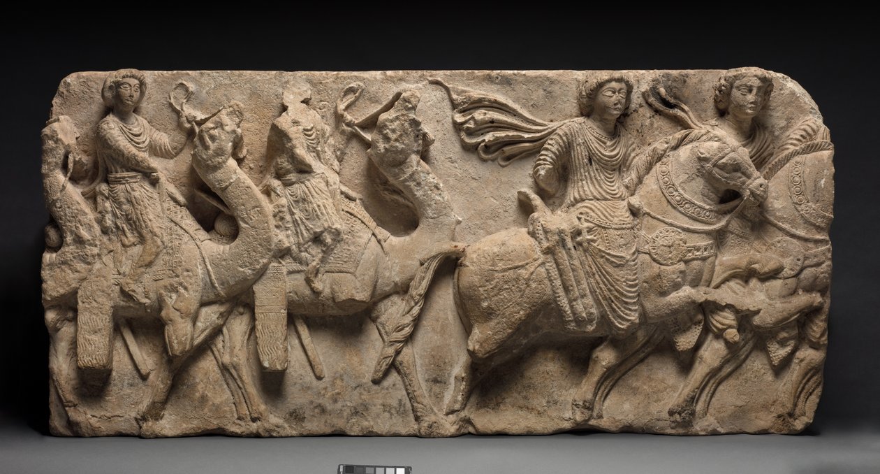 Prozession der Adligen, Palmyra, Syrien von Unbekannt