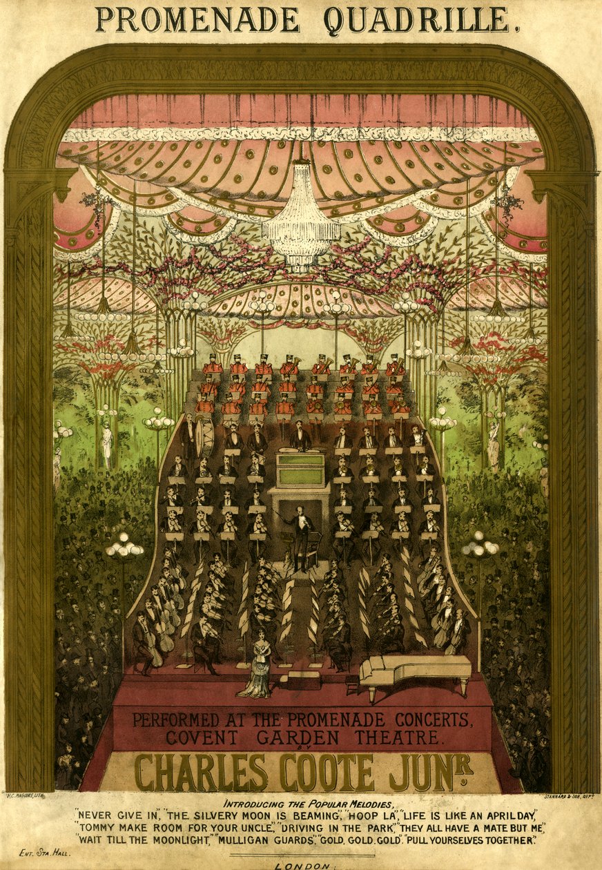 Promenade Quadrille Partiturcover von Unbekannter Künstler