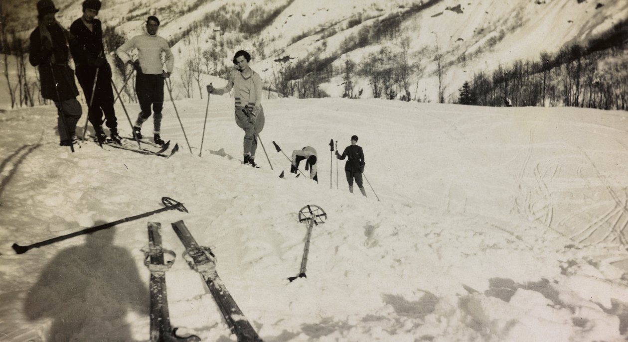 Skifahrer in Abetone von Unbekannter Künstler