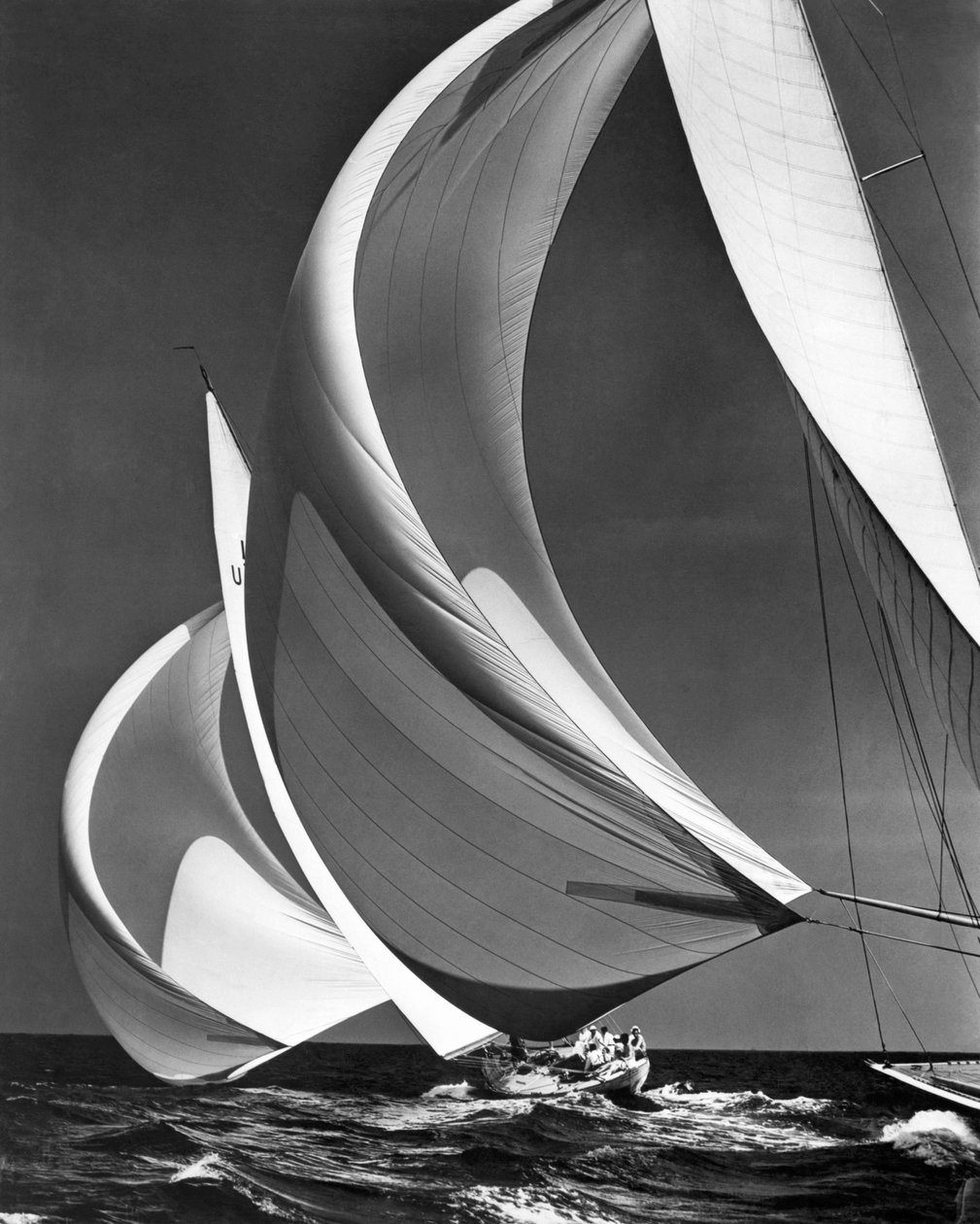 Spinnaker auf Rennsegelbooten von Unbekannter Künstler