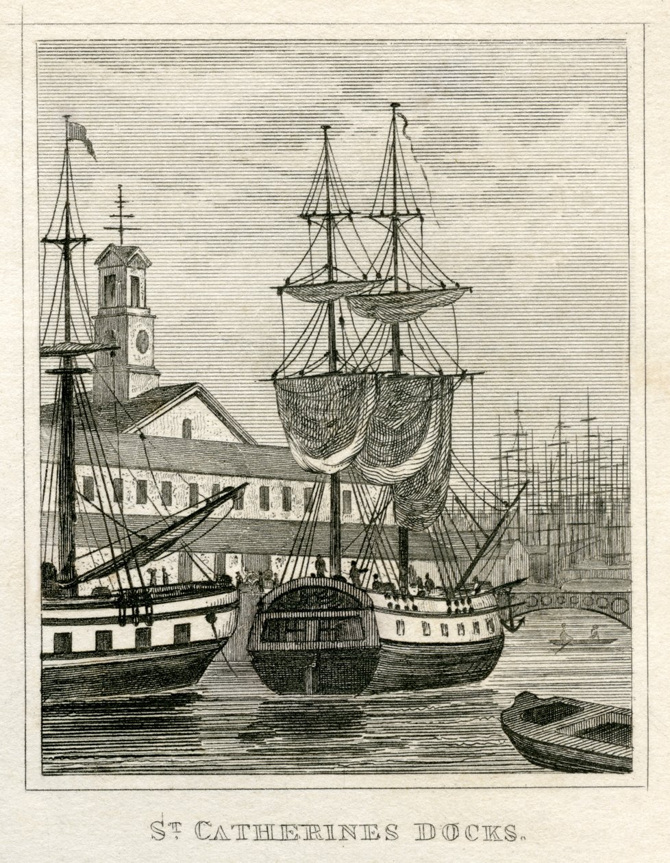 St. Katharinen Docks von Unbekannt