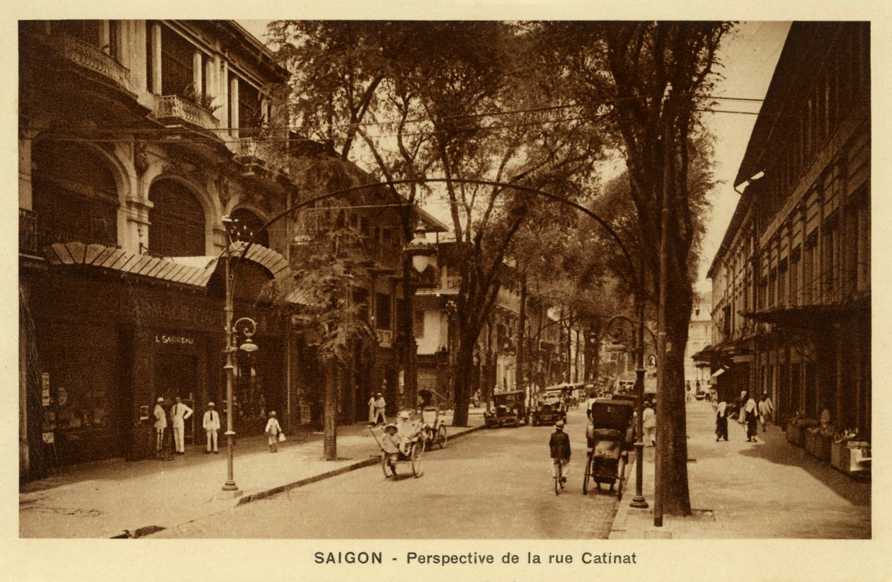 Straßenansicht von Saigon von Unbekannter Künstler