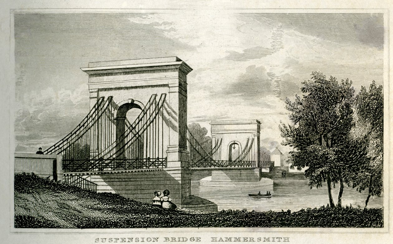 Hängebrücke, Hammersmith von Unbekannt
