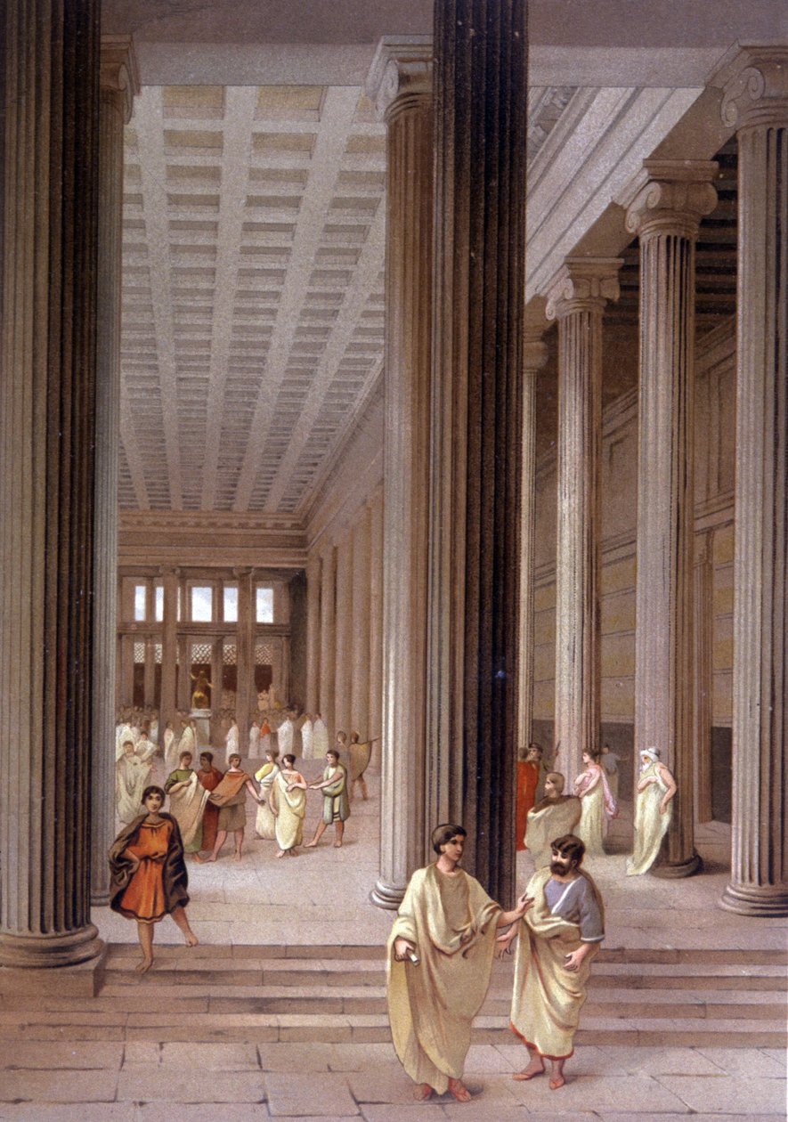 Tempel in Pompeji von Unbekannter Künstler