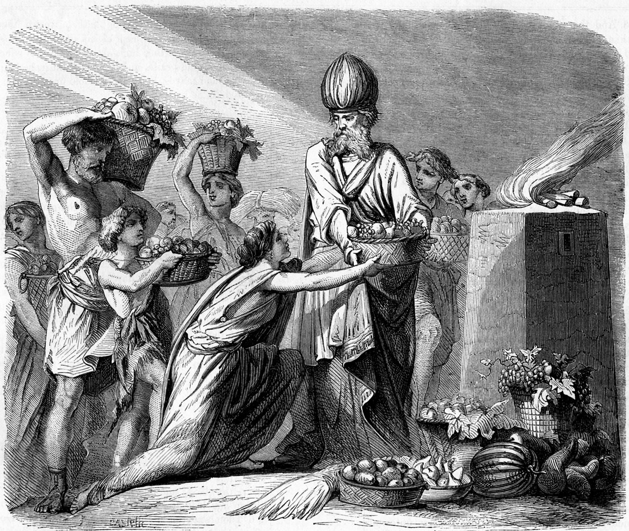 Der Korb der Erstlingsfrüchte - Bibel von Unbekannter Künstler
