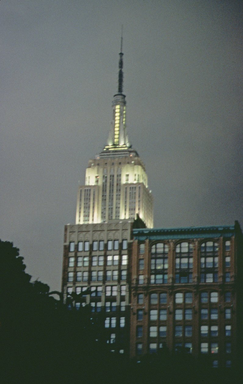 Das Empire State Building bei Nacht von Unbekannt