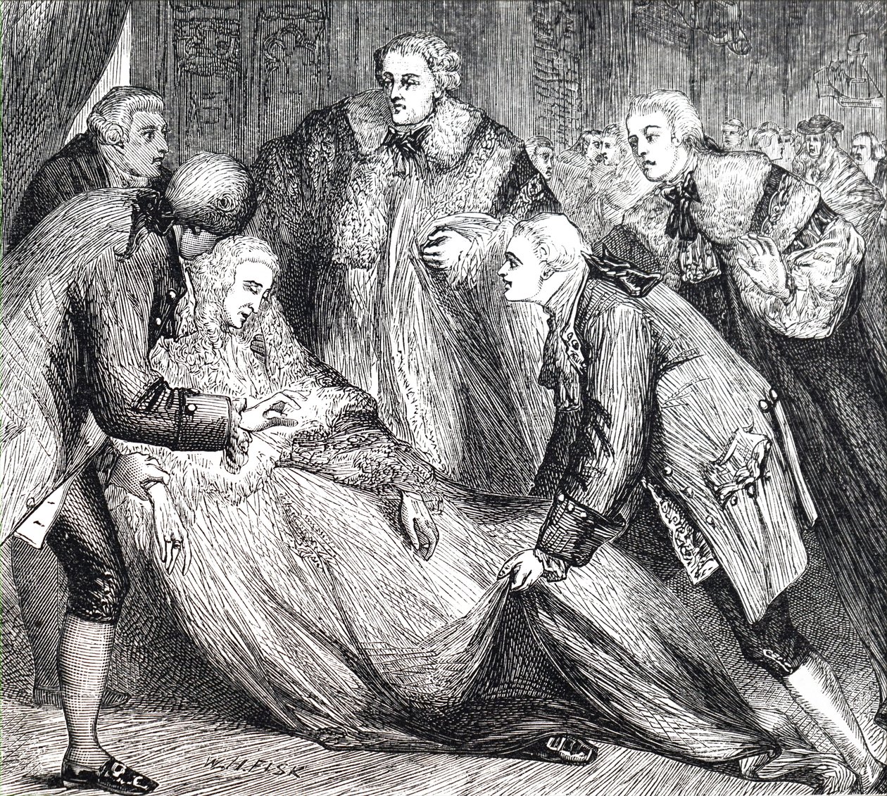 Der Tod von William Pitt von Unbekannt