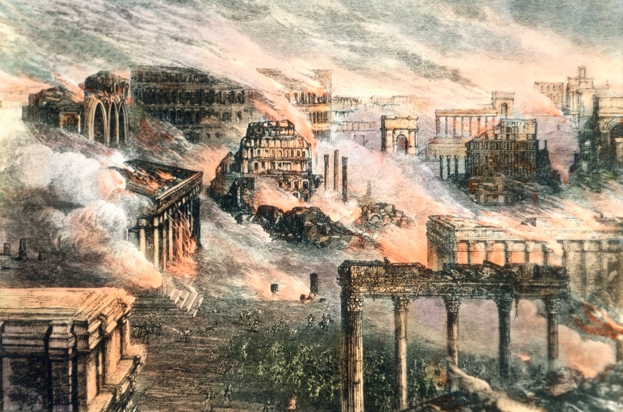 Der Brand von Rom von Unbekannter Künstler