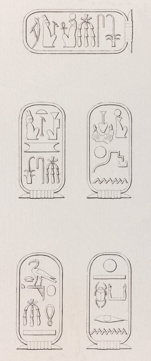 Theben: Hieroglyphen (Nahaufnahme) von Unbekannt
