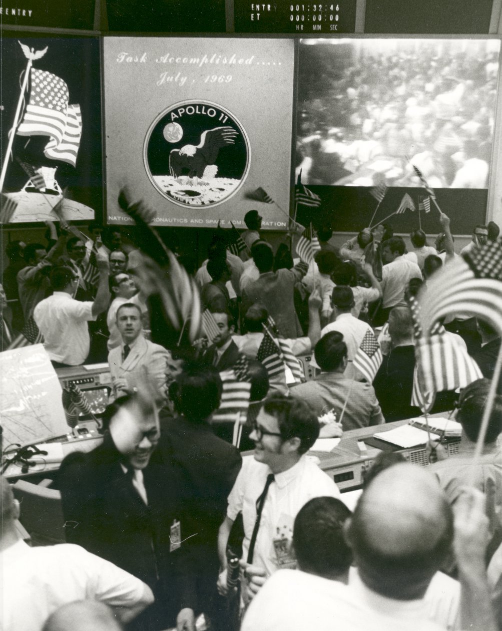 Triumph nach der Wasserung von Apollo 11 von Unbekannt