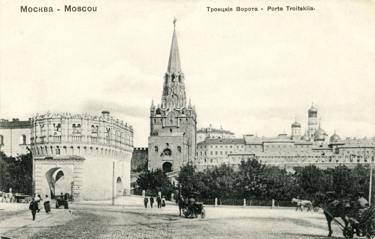 Troitskaia Bashnia (Trinity Gate), Moskau von Unbekannter Künstler