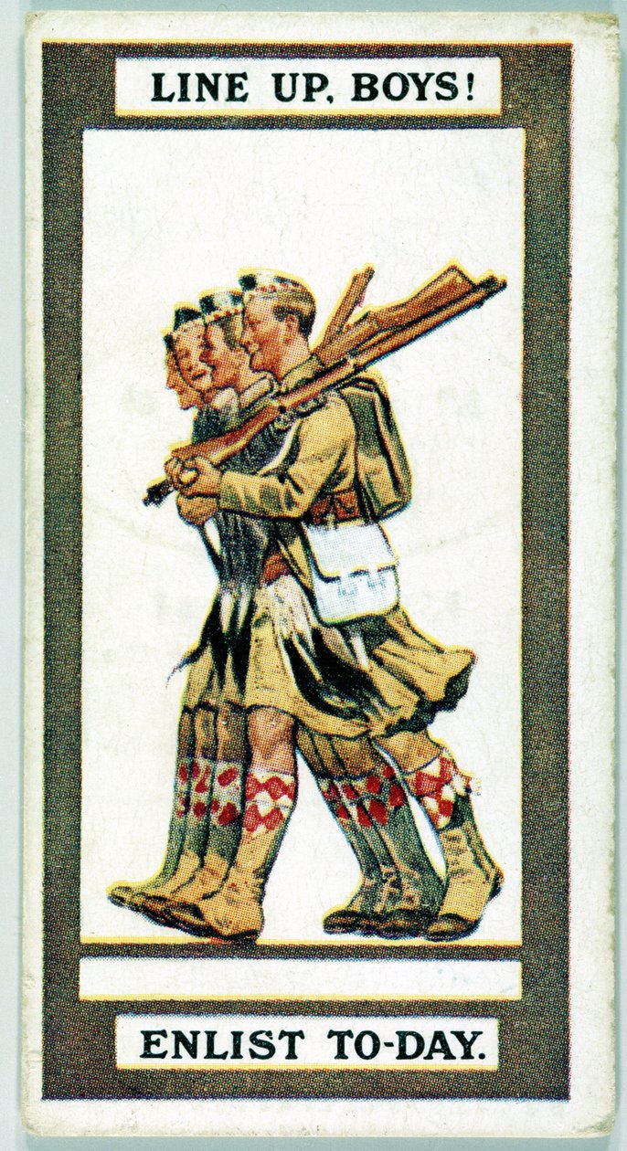 Vereinigtes Königreich: Zigarettenkarten - WW1 Rekrutierung von Unbekannt